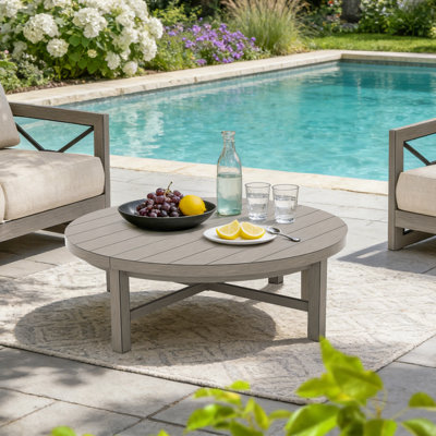 Marindo Patio 45" Aluminum Round Coffee Table