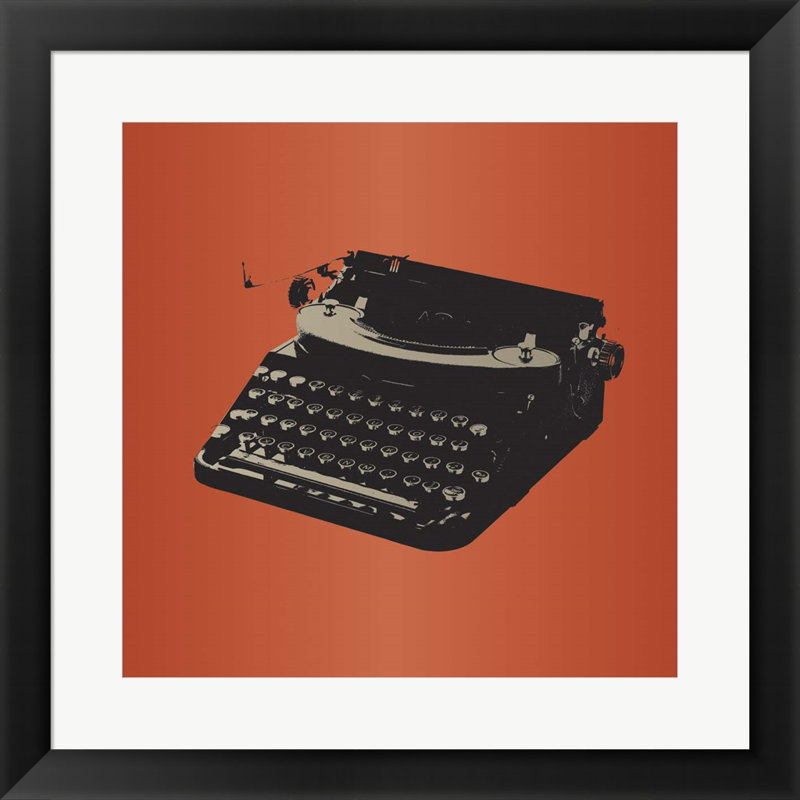 «MCM Typewriter» par Posters International Studio, art mural encadré