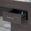 Bureau pour travailler debout en L à trois positions l 72 po avec rehausse et bibliothèque Magomed-751115644