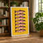 Six Fish Pattern Modern - Wrapped Canvas-447613900-447613893