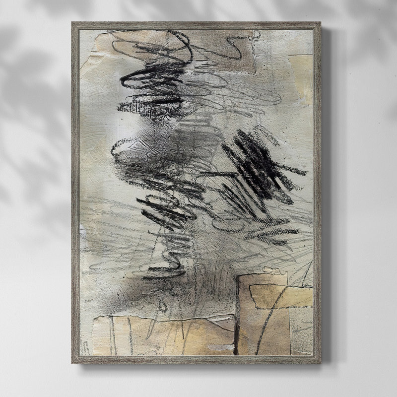 MaskedNotesII Framed Print - Solid Wood, 30" H x 24" W