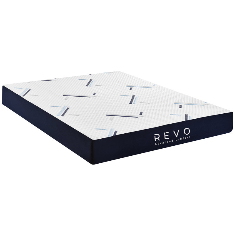 Matelas en mousse viscoélastique imprégnée de gel de 10 po Alwyn Home, Grand lit