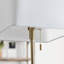 41" Crystal Table Lamp With White Shade