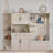 Multifunctional Left-Right Combination Hall Cabinet - 2 In 1 Storage Cabinet & Hall Tree With 4 Hooks-1268033426