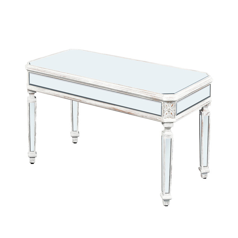 Mirrored Coffee Table (Oak; Silver)