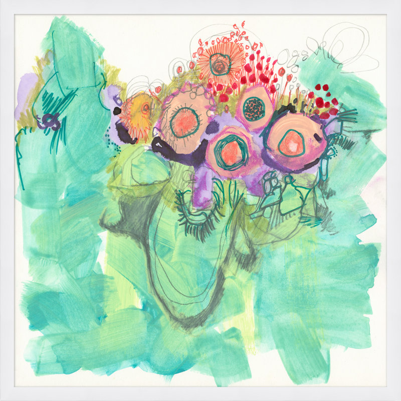 Funkalicieux - Peinture encadrée sur papier