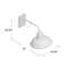 Luminaire de grange d'extérieur H 10,3 po Evania-50208738