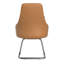 Fauteuil de bureau et de conférence en cuir Stiller - Siège de bureau avec accoudoirs fixes, soutien lombaire, base pivotante et structure en fer-1245559507