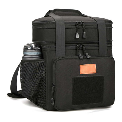 Expandable Large Tactical Lunch Bag, Insulated Cooler With Shoulder Strap, Soft Lunch Box For Work, Outdoor, Picnic, 16L