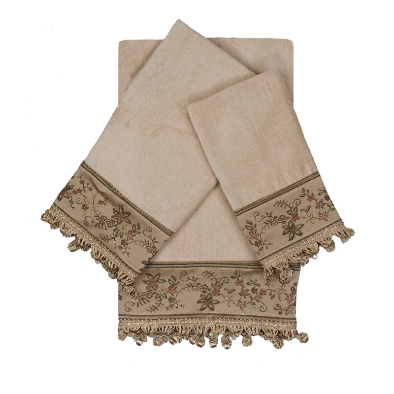 Ensemble de serviettes 100% coton 3 pièces Gracie