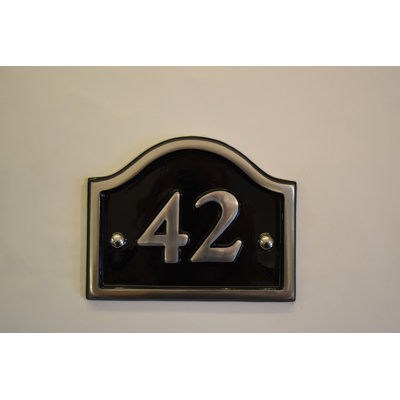 Jaclynn 11.5cm H Reflective Metal House Number