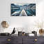 «Pier On Winter Lake In Mountains» par Rey Klimt, art mural acrylique-120470117