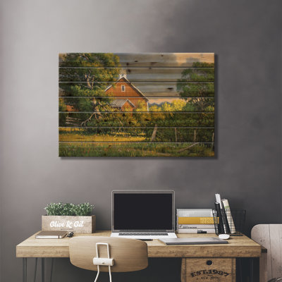 Passing Showers par Derk Hansen - impression sur bois sans cadre