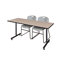 Table de formation en T Nick Nick, 2 chaises empilables Zeng-32701938-32701931-32701927