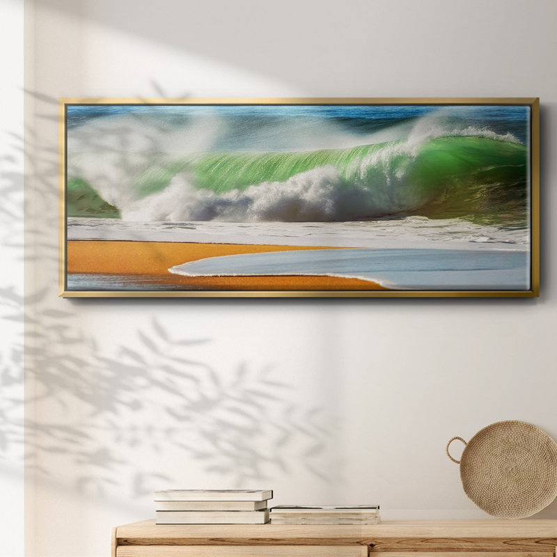 The Wave- Framed Canvas, 20" H x 50" W