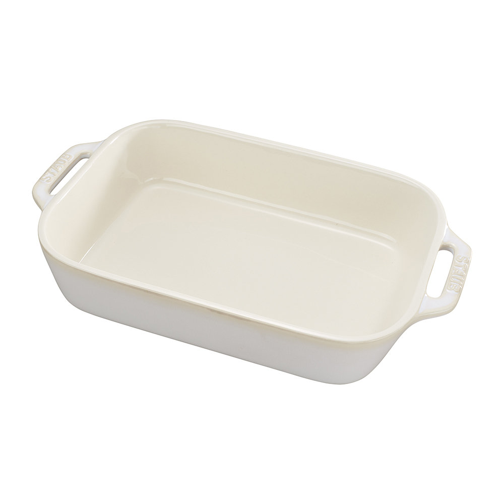 Ceramique Rectangular Oven Dish, Rustic Ivory