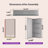 Husai Recessed or Surface Mount Aluminum Frameless Medicine Cabinet With Mirrored Door and Adjustable Shelves-408647447-418971697