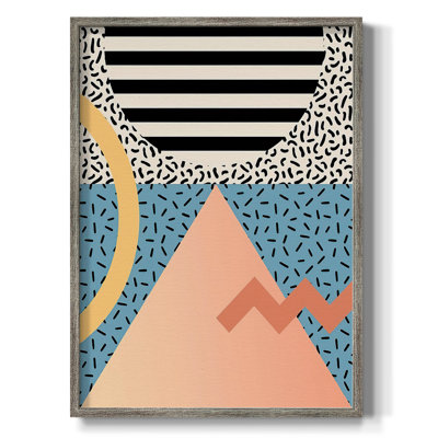 Modern Memphis I Framed Print - Solid Wood