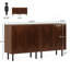 Armoire rustique, ensemble de 2 armoires de rangement, buffet classique