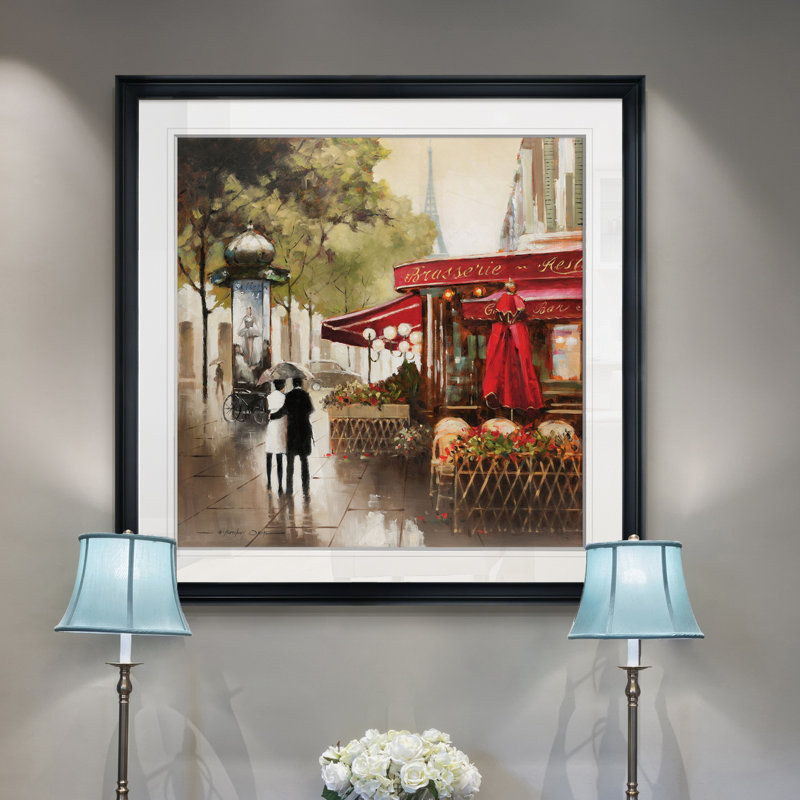 « paris », reproduction encadrée, H 16 po x l 16 po x P 1,5 po, Noir