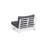 32.5'' W Acacia Wood Armless Lounge Chair-114560337