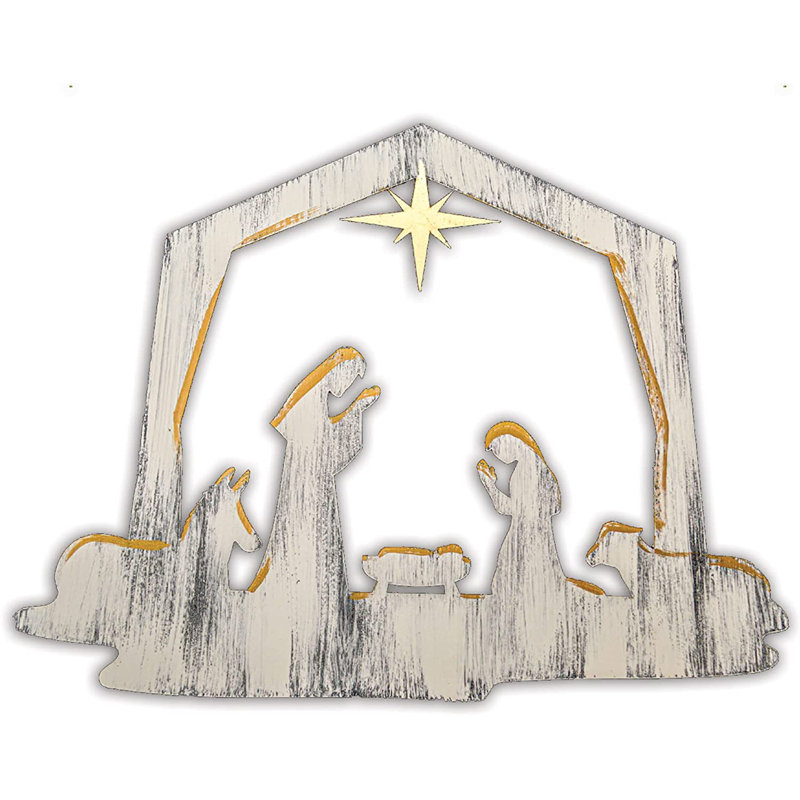 Décoration murale crèche de Noël