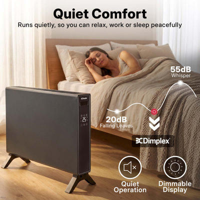 Dimplex HeatLite 2kW Smart Convector Heater, WiFi, App Control, 24hr Timer