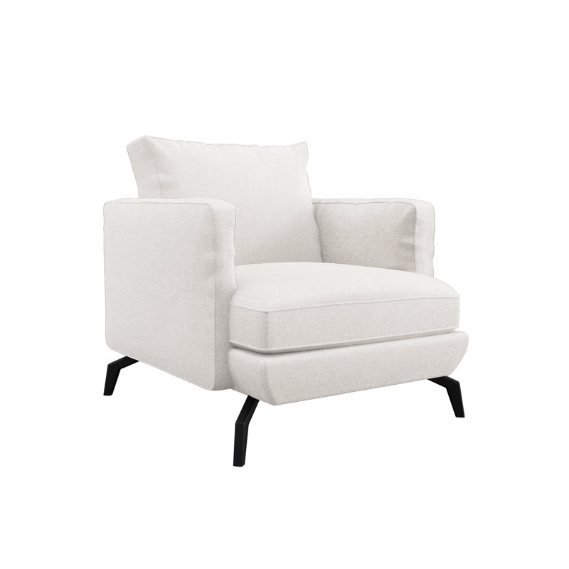 Unic Upholstered Armchair, Off-White