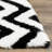 Barcelona Shag Hand Tufted Performance Chevron Rug-12414402