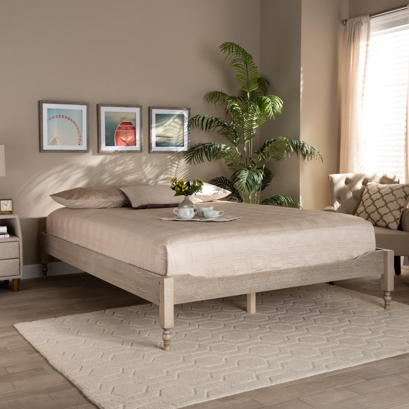 Base de lit pliante 14,92 po, Grand, Blanc antique