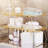 Rustproof Foldable Gold Metal Wire Kitchen Cabinet Storage Rack