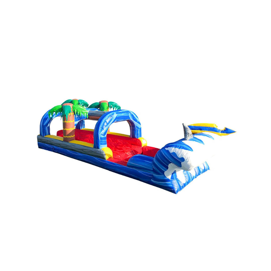 JumpOrange Shark Slip and Slide for Kids and Adults (with Blower) Lawn