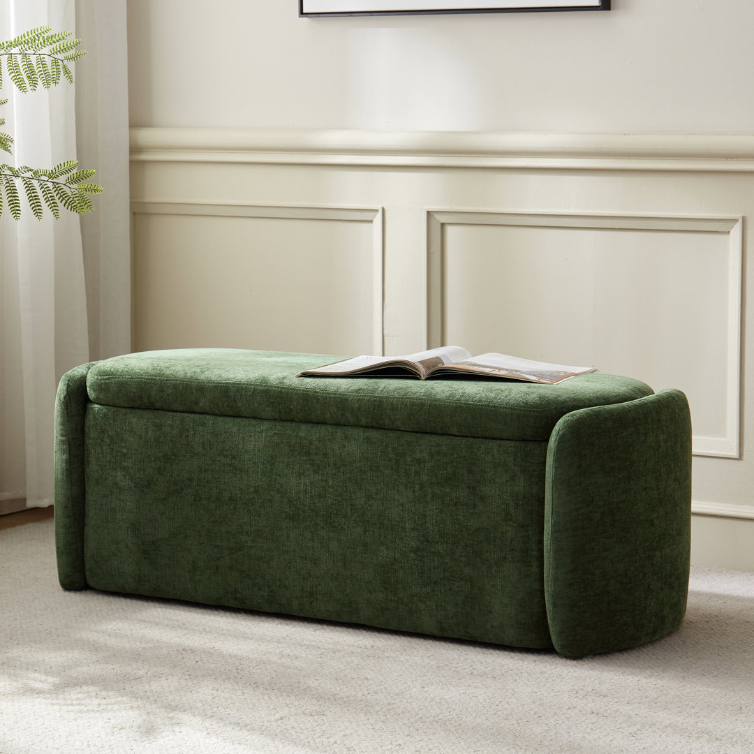 Stana Upholstered Storage Ottoman Bench with Large Hidden Storage Latitude Run® Upholstery 