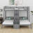 Twin Over Twin & Twin Bunk Bed With Built-In Staircase And Storage Drawer