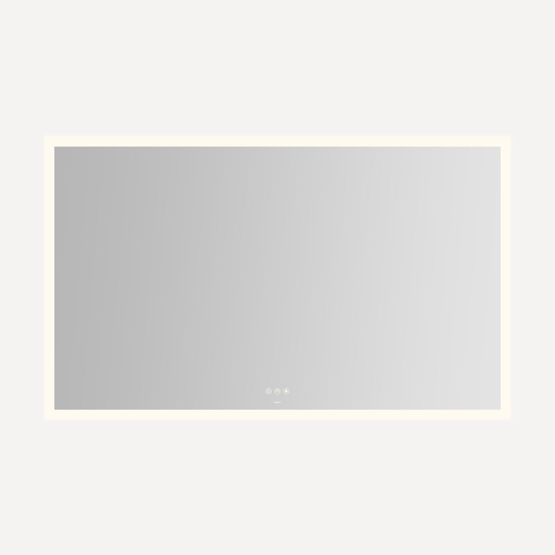 Instinct Lighted Rectangular Mirror, 60" x 36" x 7/8", Perimeter Light Pattern