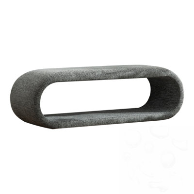 Upholstered Bench With An Iron Frame