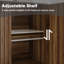 Solid Wood Rectangle Accent Cabinet-902861221