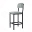 Table de salle à manger moderne pour 2 personnes, ensemble de table de salle à manger avec finitions en marbre et 2 chaises rembourrées-1158469032