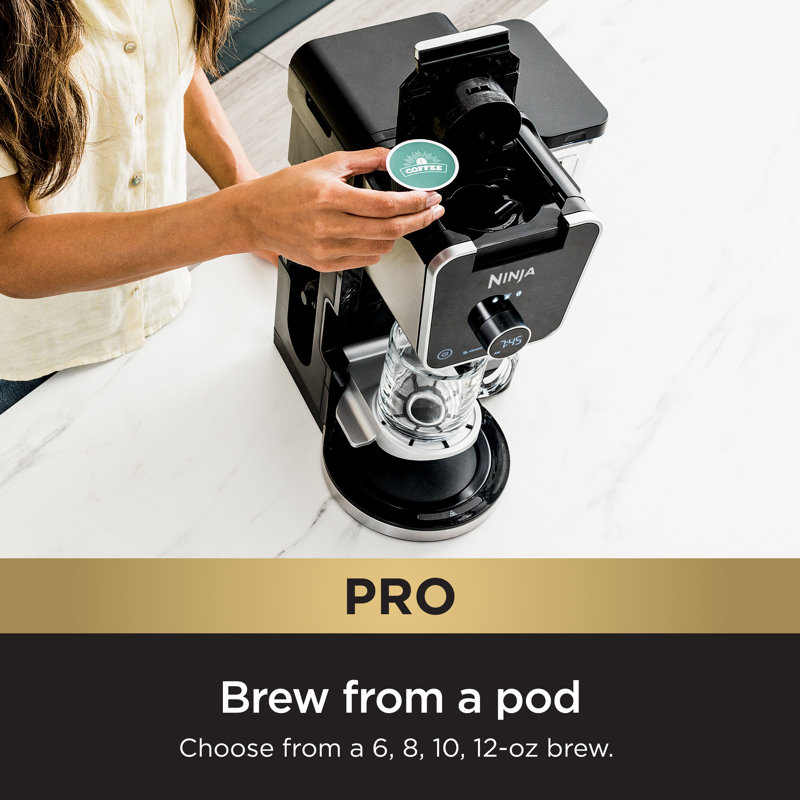 Ninja DualBrew Pro Specialty Coffee System, Single-Serve, Compatible with K-Cups & 12-Cup Drip Coffee Maker