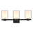 Oslo 3 - Light Dimmable LED Matte Black Vanity Light
