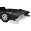 Lit plateforme double en forme de voiture de course avec roues, noir-878470806