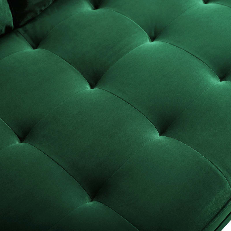 Valour Performance Velvet Loveseat, Green