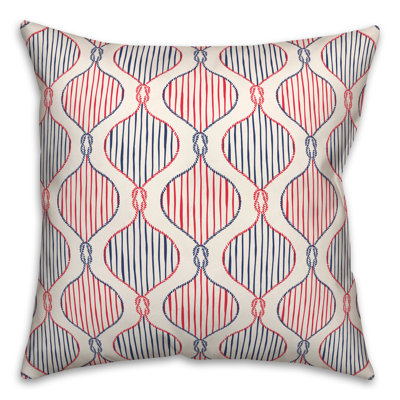 Striped Reversible Throw Pillow