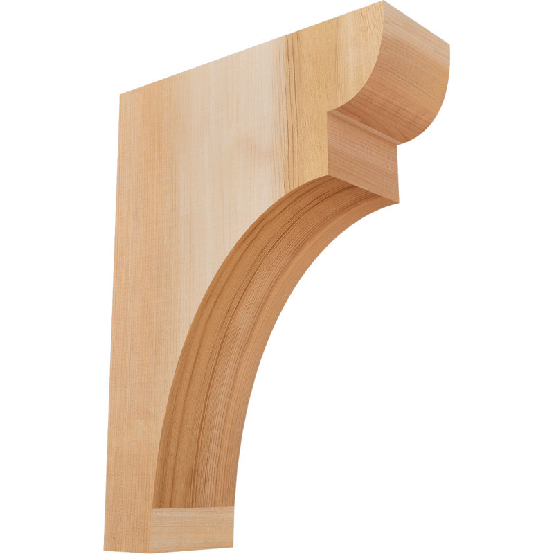 Yorktown Corbel, H 14 po x l 3,5 po x P 10 po, Cèdre rouge, Lisse