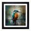 Kingfisher Impressionism Framed Print-718260208