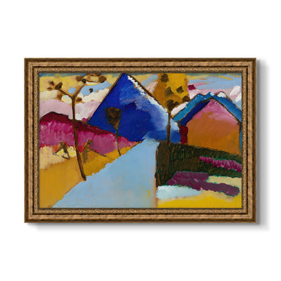 Kochel Straight Street, 1909-Wassily Kandinsky-Custom Framed Canvas