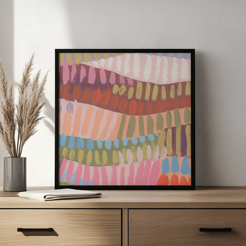 Impression sur toile «Avant Marks IV» par June Erica Vess, H 12 po x l 12 po, Doré