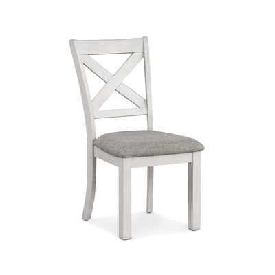 18.4" W Rustic Farmhouse Side Chair (2/CTN), Rustic White Oak