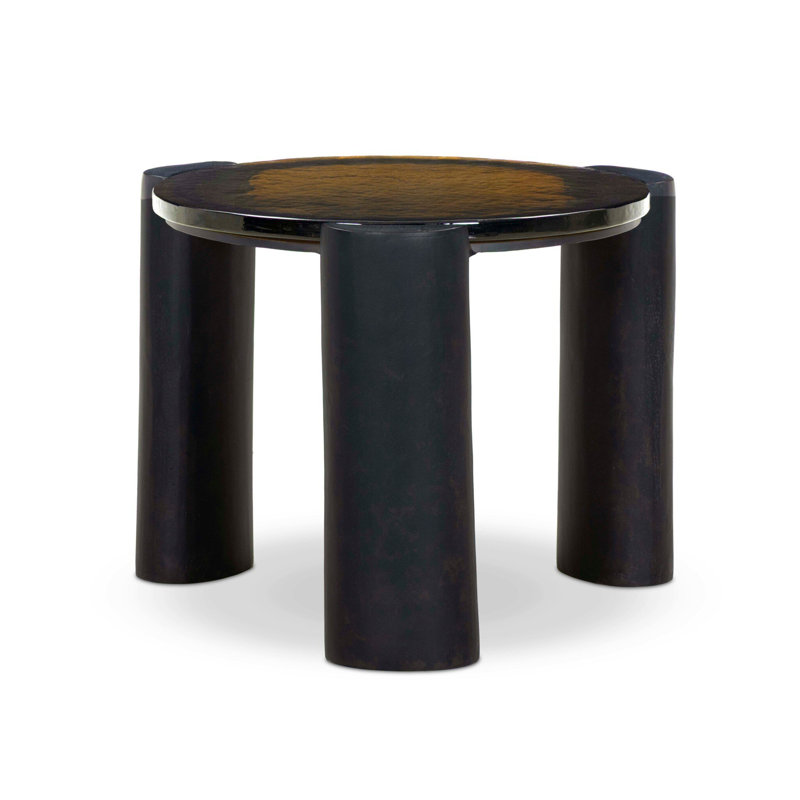 Rover Glass End Table, 18.75" H x 24.25" W x 23.75" D