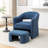 Torrence Upholstered Barrel Chair With Ottoman-549360606